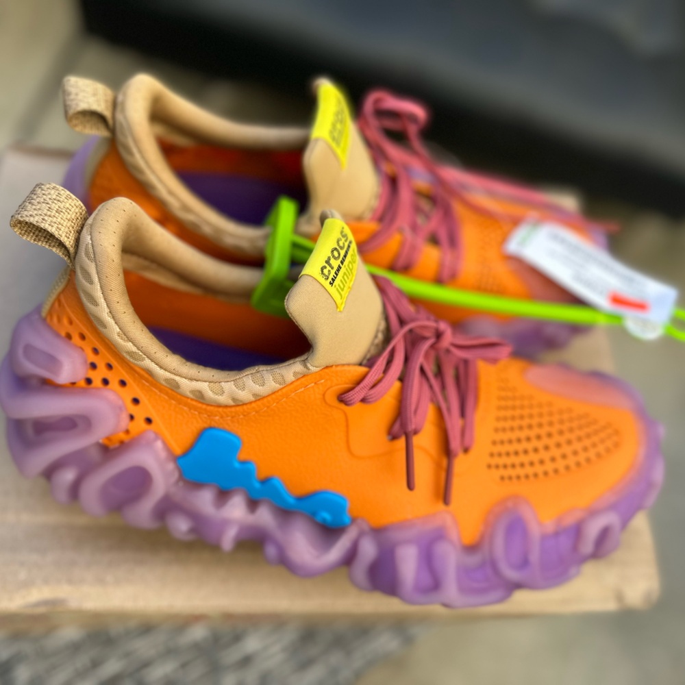 NWT CROCS JUNIPER SNEAKER X SALEHE "APRICOT" - Picture 6 of 8